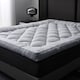 image 8 of Ezysleep 4 Inch Luxurious Shredded Memory Foam Mattress Topper - Soft Microfibre Cover | Grey | Grey