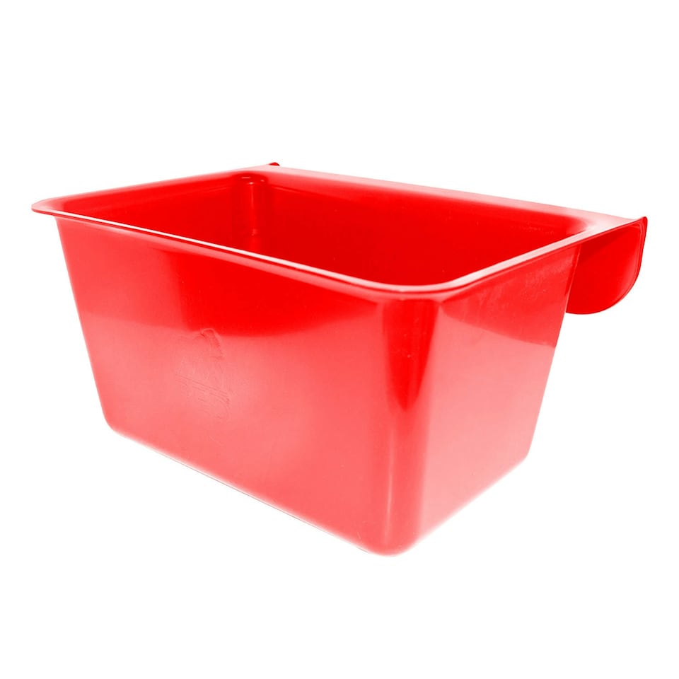 Red Gorilla Plas Feeding Bucket - Red - One Size