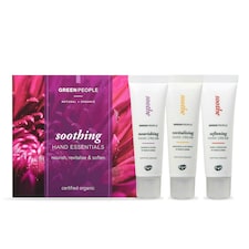 Green People Soothing Hand Essentials Set - Natural & Organic Hand Cream - Shea Butter for Dry Hands - Vegan, Organic & Cruelty Free