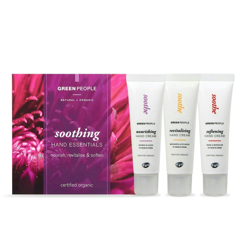 image 1 of Green People Soothing Hand Essentials Set - Natural & Organic Hand Cream - Shea Butter for Dry Hands - Vegan, Organic & Cruelty Free