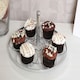 image 2 of Swirl Chrome 6 Cup Cake Stand Silver