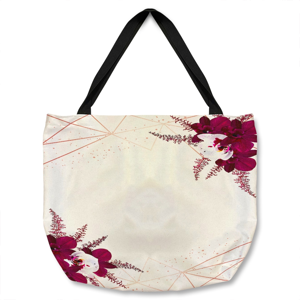 Geometrics & Flowers Tote bat | Multi