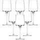 image 3 of Wine Glasses Clear Glass Goblets Stemware Barware | Clear | 12x340ml
