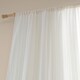 image 2 of Pineapple Elephant Zofia Broderie Cotton Anglaise Tab Top Voile Curtain Panel | Cream | Natural