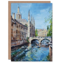 Cambridge Boat Race Scene England Birthday Him Her Card