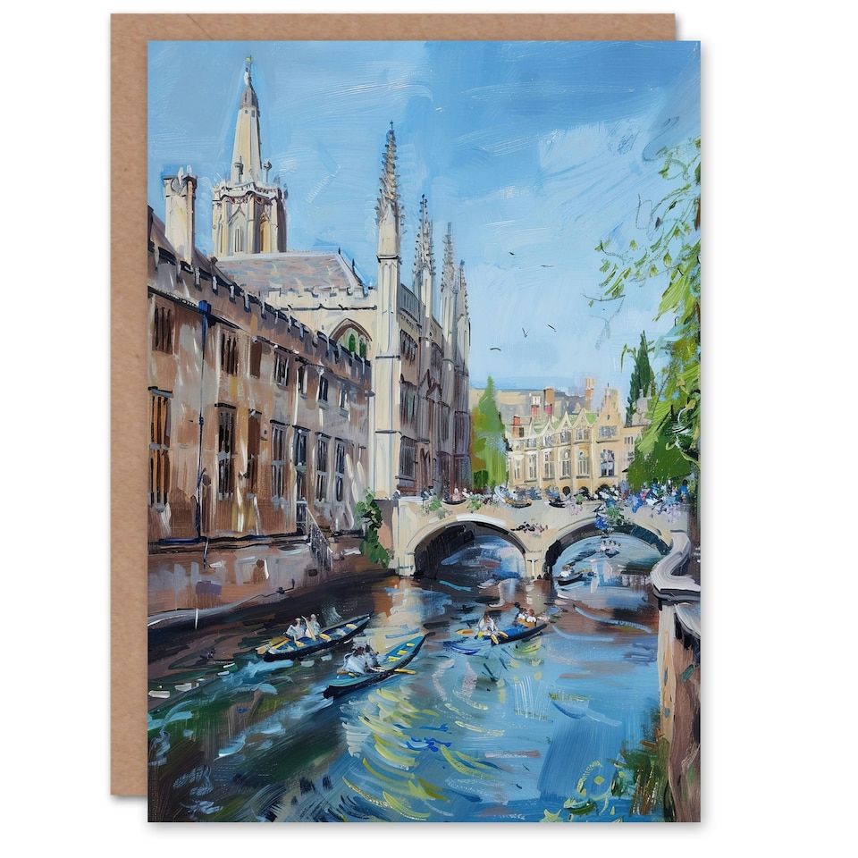 image 1 of Cambridge Boat Race Scene England Birthday Him Her Card