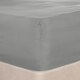 image 1 of OHS Plain Soft Microfibre 30cm Deep Fitted Bed Sheet, Single - Grey