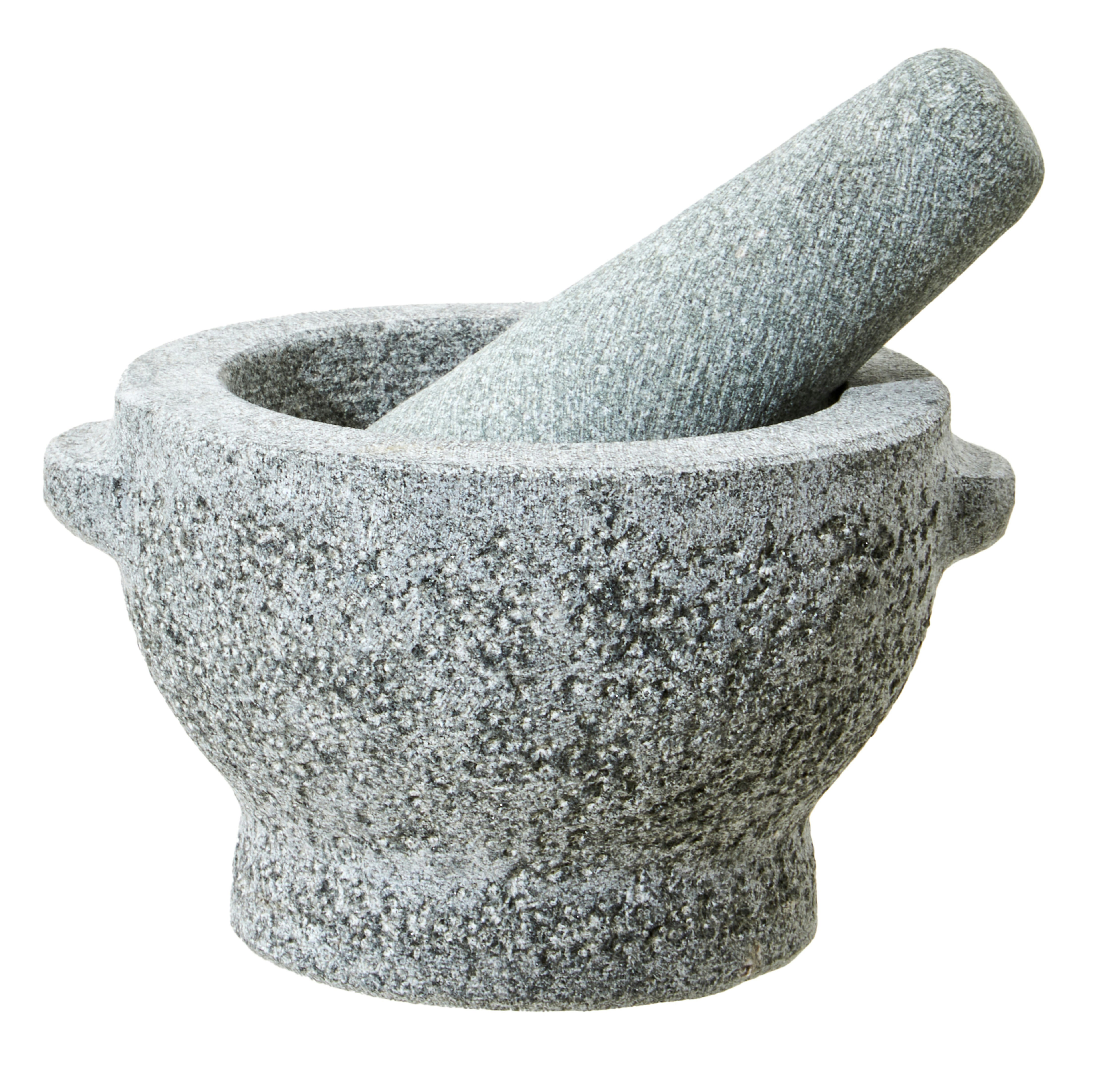 Interiors by Premier Granite Small Mortar and Pestle, Durable Granite Construction with Textured Interior, Ideal for Grinding
