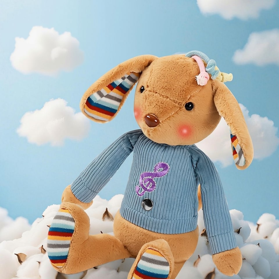 image 1 of Interactive Baby Musical Plush Toy - Touch Sensor Light Up Stuffed Animal with Lullabies, Rhythm Beats & Sound Effects - Soft Cuddle Companion for Babies & Toddlers, Perfect Sleep Aid & Learning Gift