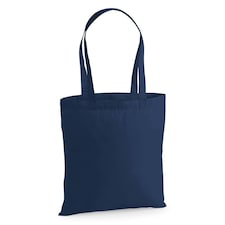 Westford Mill Premium Cotton Tote Bag - French Navy - One Size (UTRW9084) | Multi