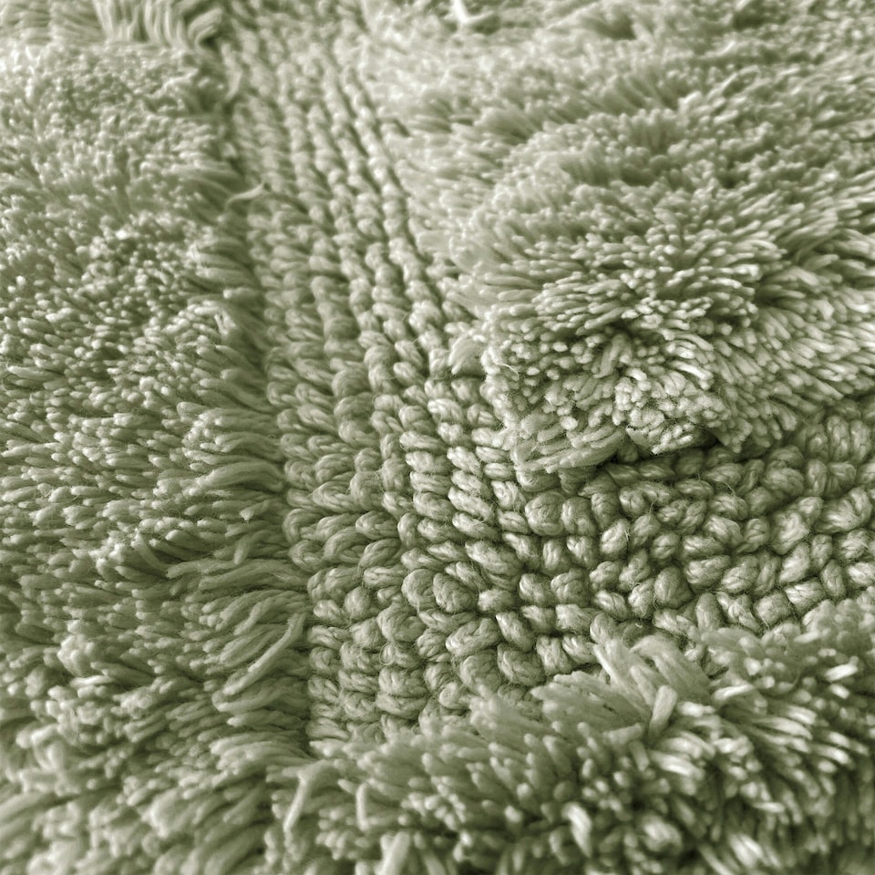image 1 of Marlborough Bamboo Cotton Bath Mat - Sage Green Green | Sage Green