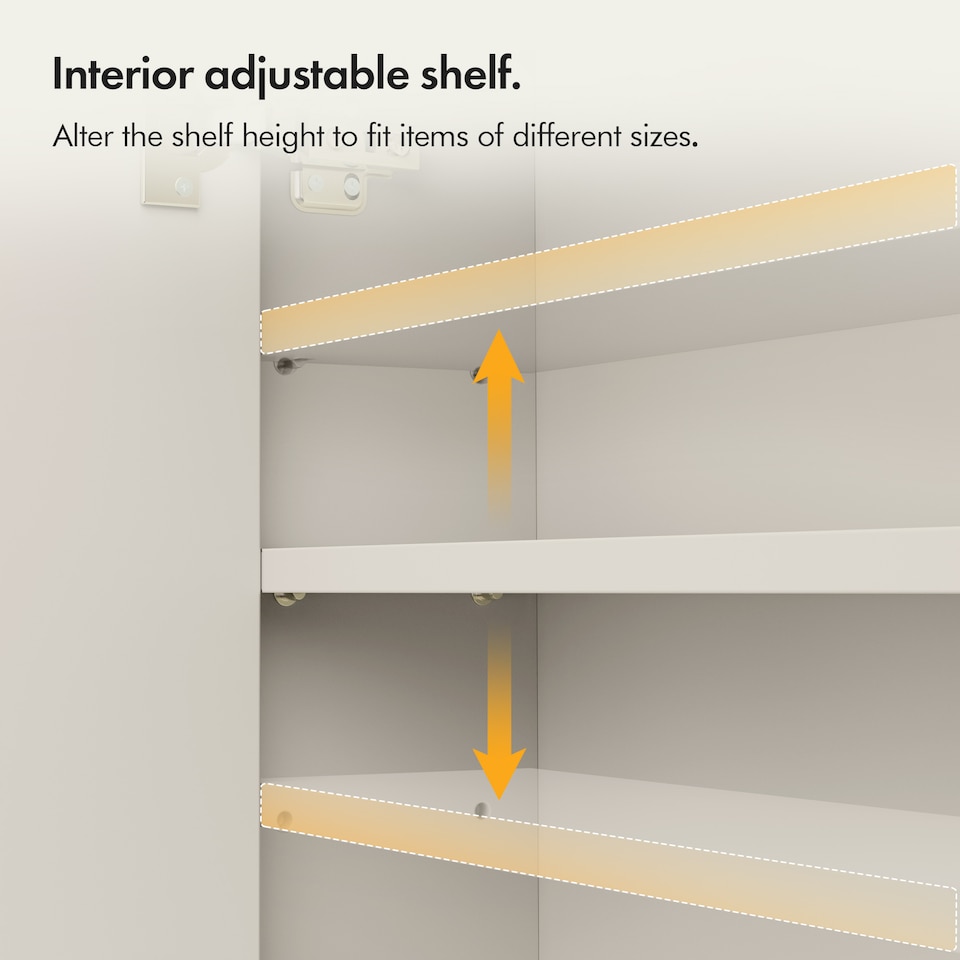 image 1 of Vonhaus Victoria Stone Bathroom Mirror Cabinet Wall Mounted