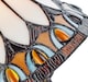 image 3 of Art Denergy savingTiffany Glass Table Lamp with Amber Shade | Orange