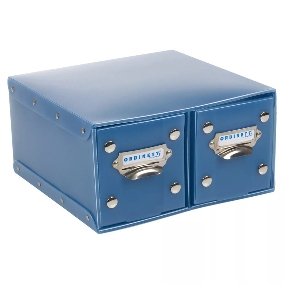 image 1 of Ordinett Collapsible Storage Boxes with Lids and Labels