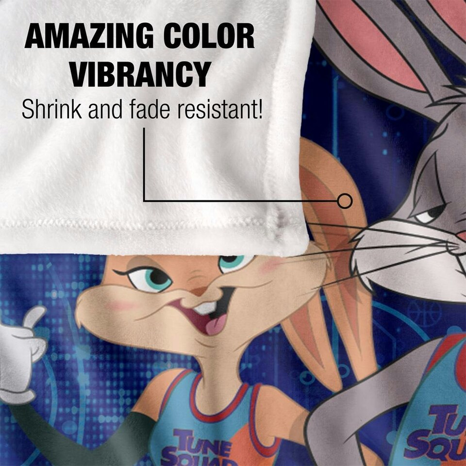 image 1 of Space Jam: A New Legacy Tune Squad Group Shot Blanket - Multicoloured - One Size