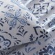 image 2 of Portfolio Home Porto Geometric Bohemian Soft Bedding Duvet Cover Set With Pillowcase | Blue | King