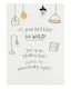image 1 of Humour Birthday Card - Unnecessary Lights, Central Heating
