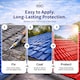 image 8 of HQC Roof Paint - Weatherproof & Durable Roof Protection - White - 10L