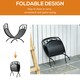 image 3 of Outsunny Iron Folding Arced Firewood Log Holder Leaf Scroll Panel Indoor Outdoor
