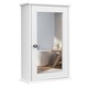 image 1 of COSTWAY Bathroom Mirror Cabinet Wall Mounted Storage White White