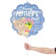 image 2 of Happy Mother's Day Bear Hugs Helium Foil Shaped Balloon 53cm / 21 in | Blue