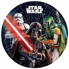 Star Wars Galaxy Round Paper Plates 23cm - Pack of 8