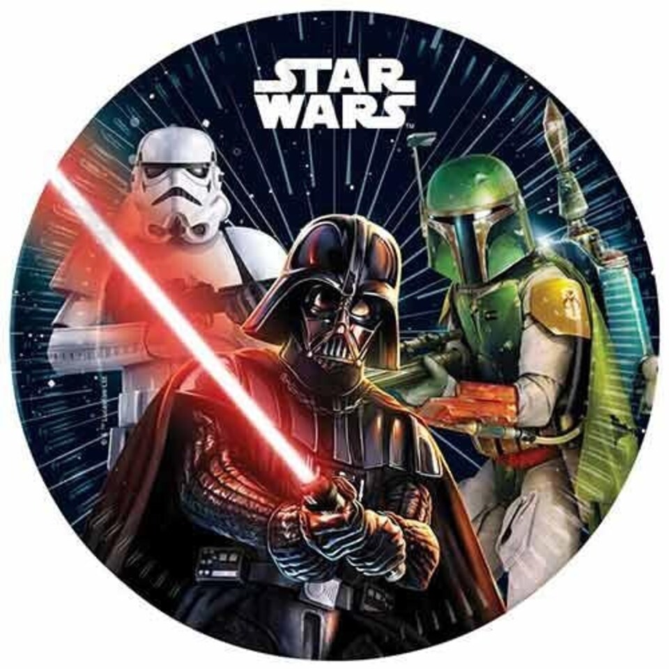 Star Wars Galaxy Round Paper Plates 23cm - Pack of 8