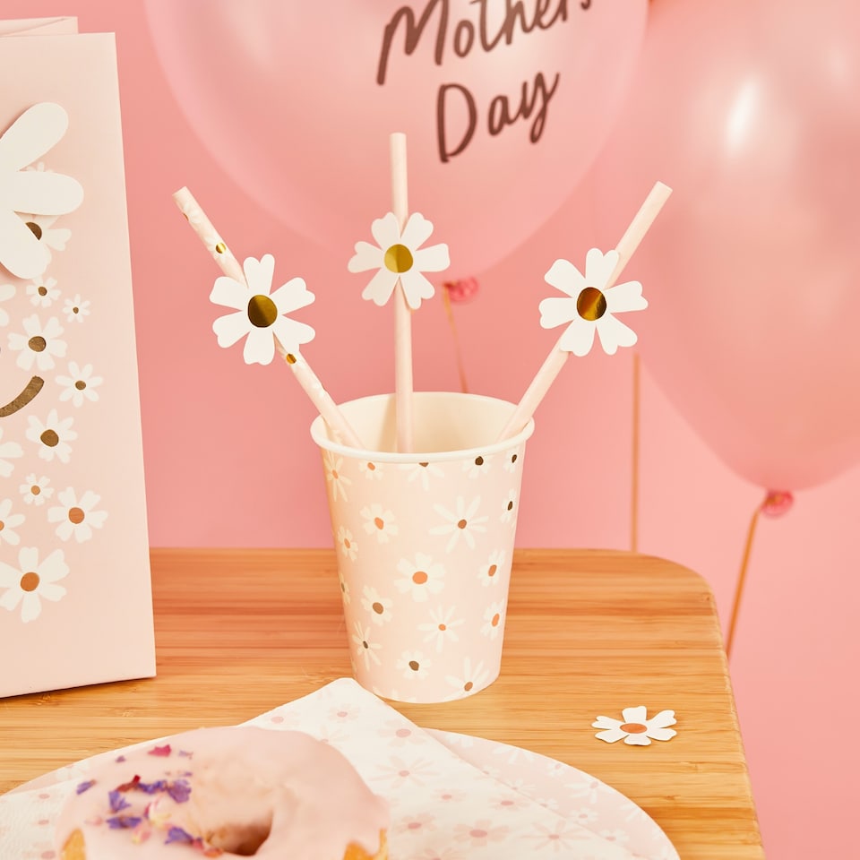 image 1 of Hootyballoo Daisy Paper Cups - Pack of 8