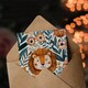 image 3 of Cute Lion in Tropical Jungle Flowers Watercolour Birthday Card