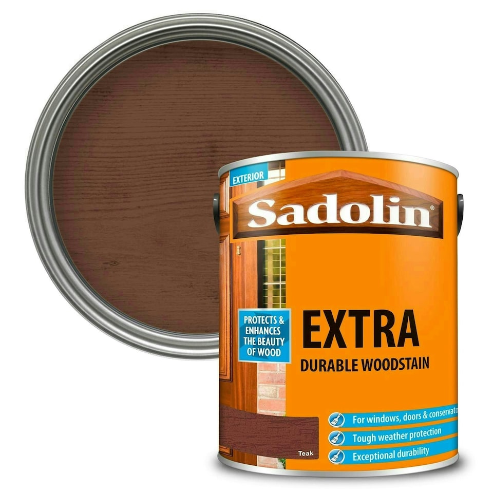 Extra Durable Woodstain Teak 5 litre - SAD5028536