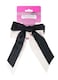 image 1 of Brushworks Satin Hair Bow Duo – Black & White