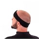 image 3 of Black Sport Gym Fitness Exercise Headband & Sweatband Set for Heads & Wrists