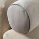 image 3 of OHS Matte Velvet Short Bolster Body Support Cushion, 46x20cm - Grey/Charcoal Grey