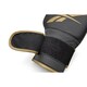 image 8 of Reebok Boxing Gloves, Gold/Black, 14oz Synthetic Leather with Breathable Mesh Palms | Black | Gold/Black | 14oz