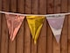 image 2 of Metallic Rose Gold, Gold & Silver Alternating Party Bunting 10m with 20 Pennants