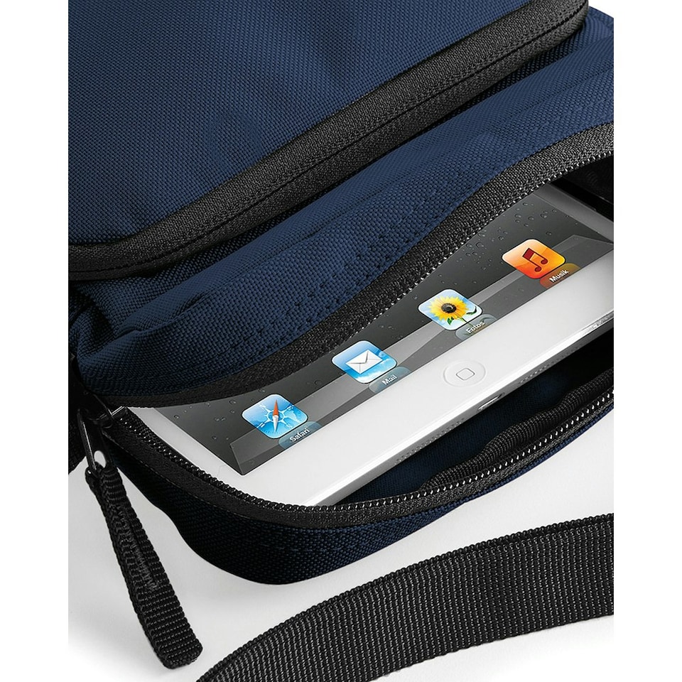 image 1 of Bagbase Across Shoulder Strap Cross Body Bag - French Navy - One Size Blue