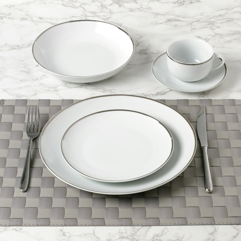 image 1 of 30pc Platinum Band Dinner Set