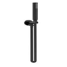 Round Outlet Elbow Parking Bracket Shower Handset Matt Black | Black | Matt Black | 1