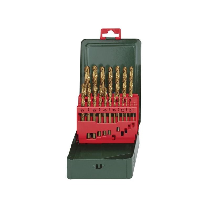 Metabo Hss-tin Drill Bit Set, 19 Piece Multi Multi Colour One Size 1