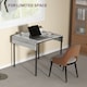 image 5 of HOMCOM Folding Dining Table, Extendable Kitchen Table for Small Space, Drop Leaf Table for 2-4 People, Grey