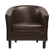 image 4 of Tub Chair Faux Leather Arm Chair