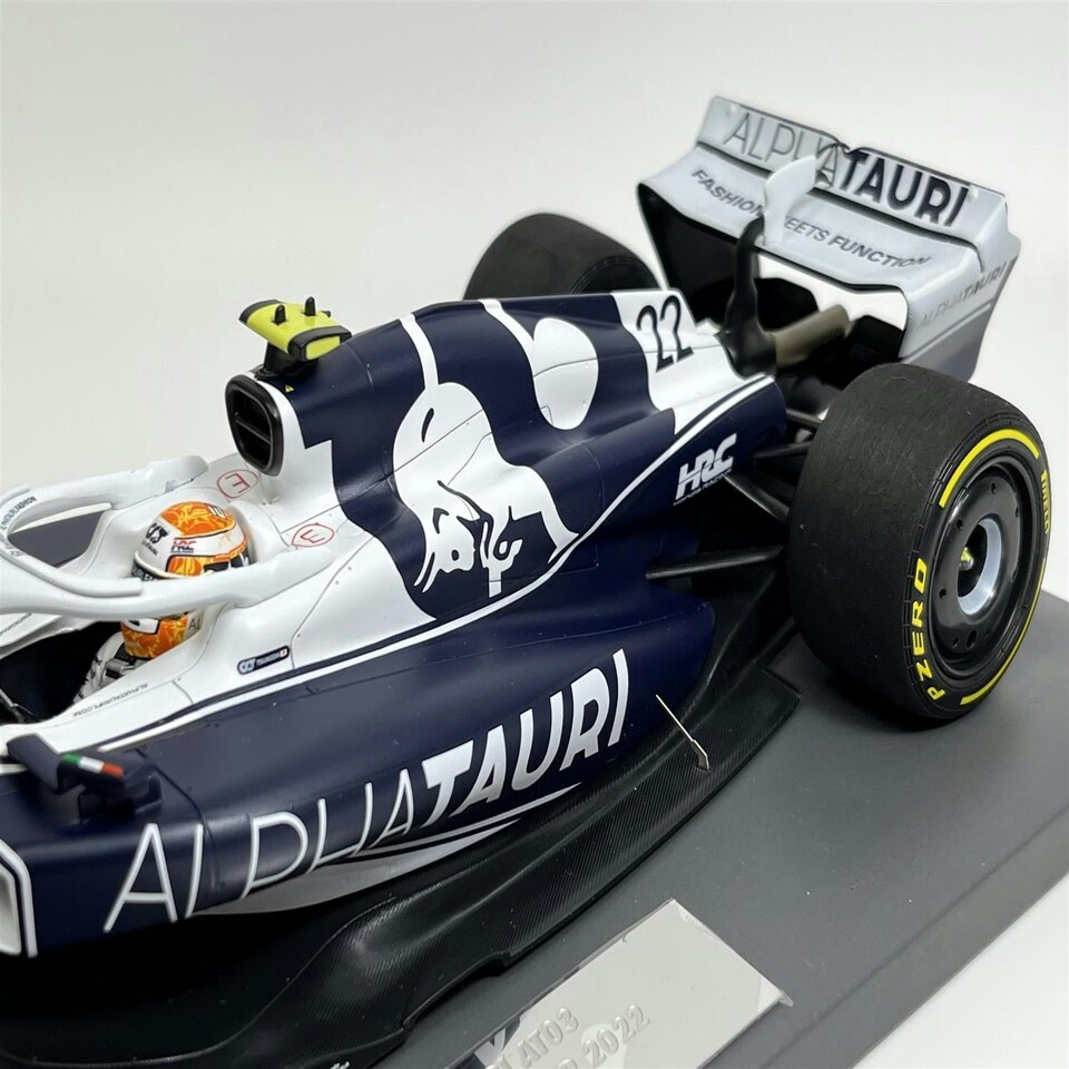 image 1 of Yuki Tsunoda Alpha Tauri Bahrain GP 2022 1:18 Scale Minichamps 117220122