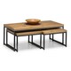 image 1 of Classic Oak Nesting Coffee Tables Brown