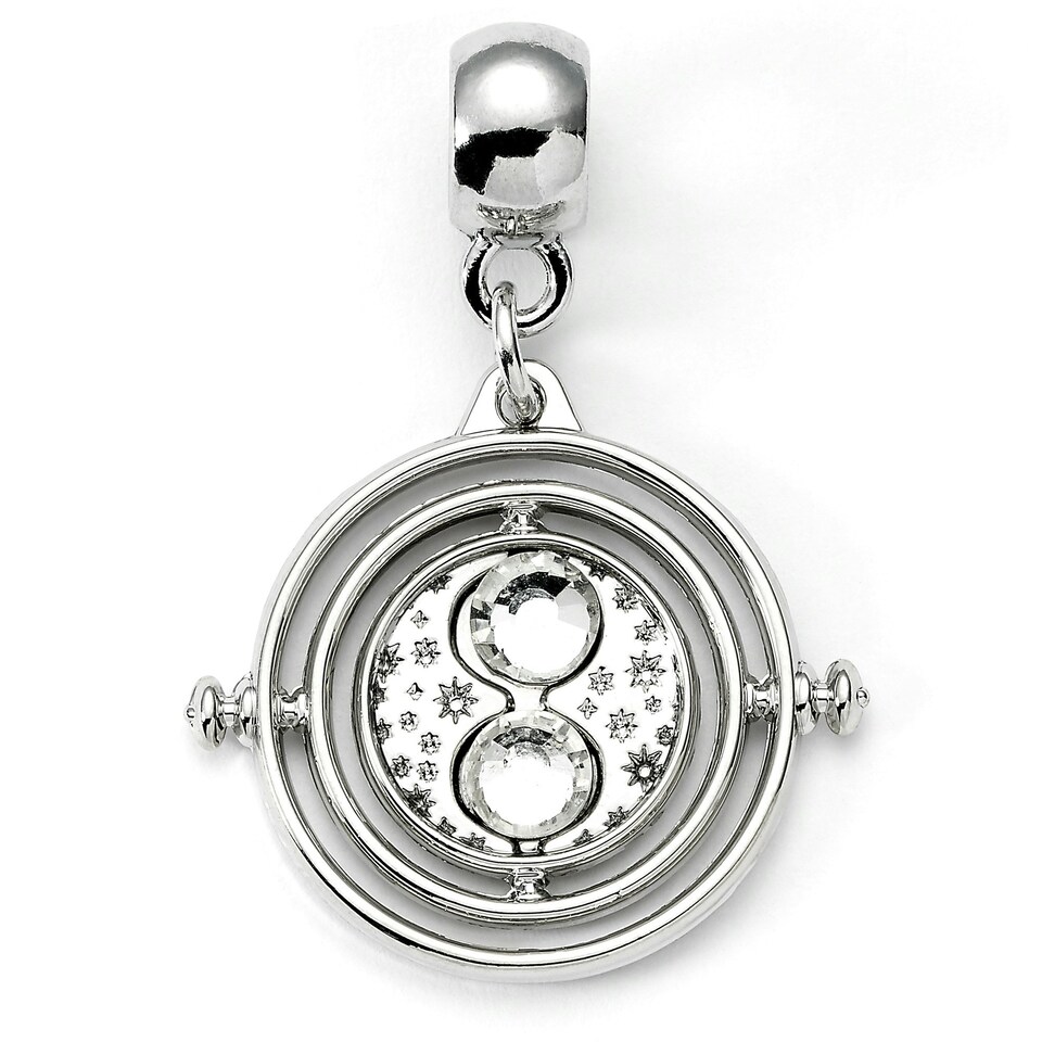 image 1 of Harry Potter Time Turner Silver Tone Slider Charm