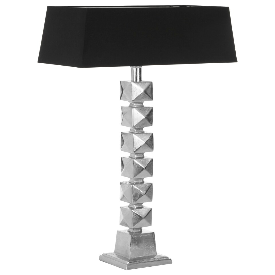 image 1 of Interiors by Premier Faceted Table Lamp Black