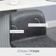 image 6 of HOMCOM Barstools Set of 2, Dining Stools with Backrest and Footrest
