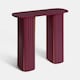 image 2 of OHS Madison Console Table Ribbed Engineered Wood Entryway Display Desk