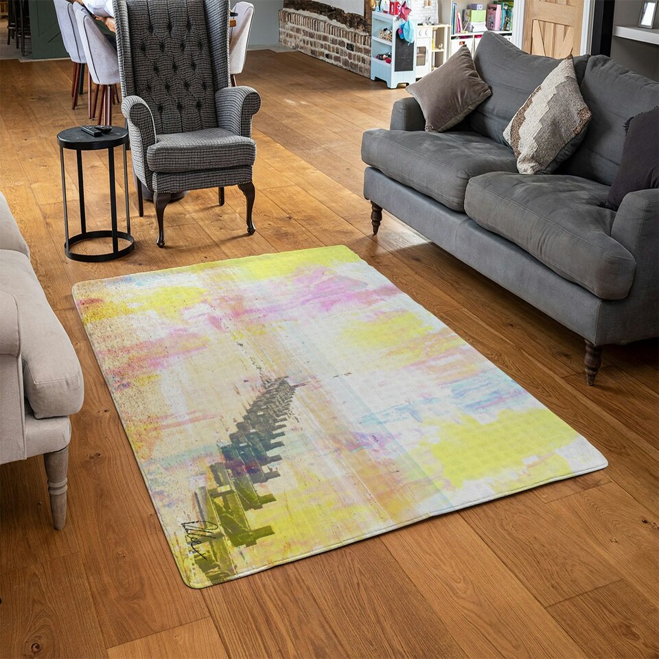 image 1 of Colourful beach (Rug) Multi | XL: 160x230cm