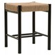 image 2 of Interiors by Premier Handwoven Stool, Durable And Comfortable Contemporary Bedroom Stool, Easy To Maintain Lounge Stool Black