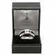 image 2 of Tottenham Hotspur FC Black Inlay Ring - Silver - Large